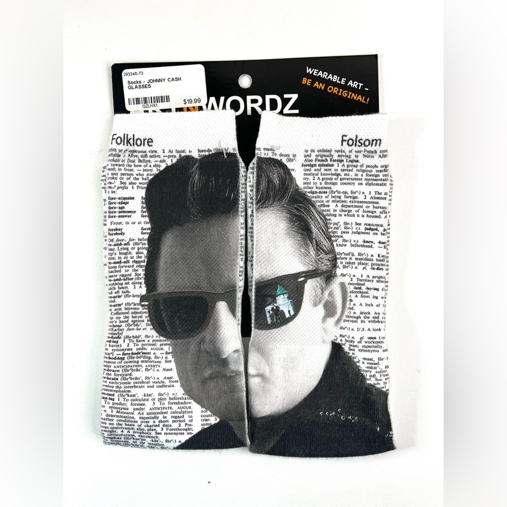 ARTNWORDZ JOHNNY CASH SOCKS